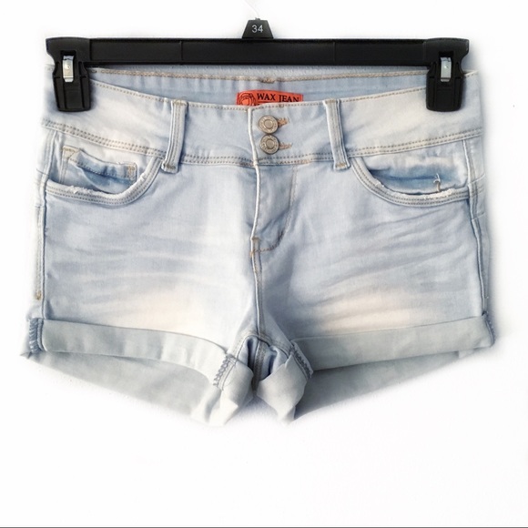 Wax Jean Pants - Wax Jean Butt, I Love You! distressed shorts EUC